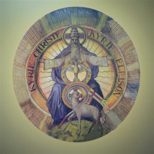 Symbol of the Trinity in the church's Great Dome. Photographic rendering by Todd Treat.