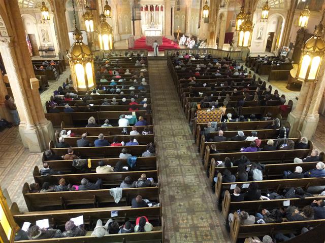 Annual Diocesan Mass honoring Dr. Martin Luther King at Blessed Trinity. Photo credit: Margaret Dick