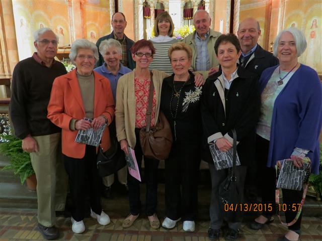 Members of the Bible Study Group from St. John the Baptist in Kenmore, NY had perfect spring weather for their April 13th tour of Blessed Trinity.