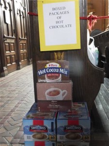 There's plenty of room remaining for your donation of cocoa for Sr. Karen Klimczak's Christmas Prison Project.