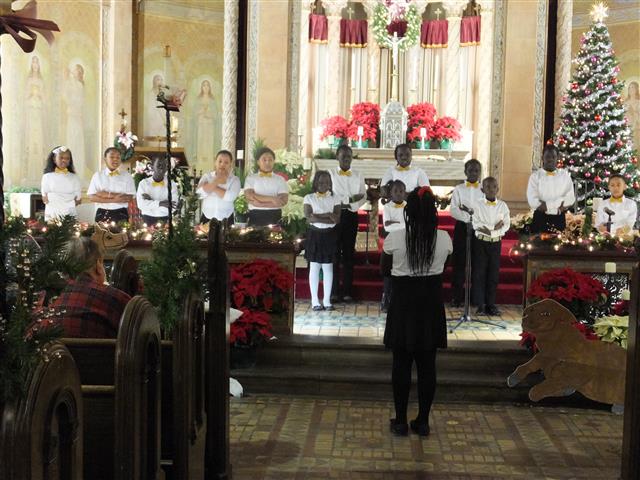 St. Martin de Porres Children's Choir perform at "Christmas in the City."